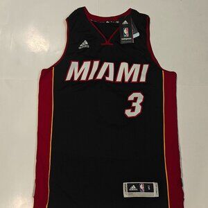 NWT Vintage Adidas Dwyane Wade Miami Heat Jersey Men's Size S Small 2015 Retro